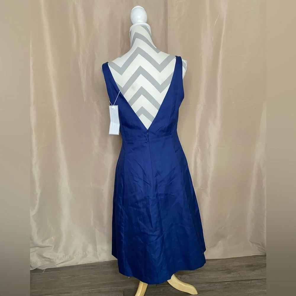 New J. Crew Size 10 Blue Cocktail Dress - Picture 4 of 10